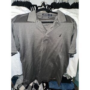 Men's Polo Black Nautica L Tee Shirt Large Men T-Shirt